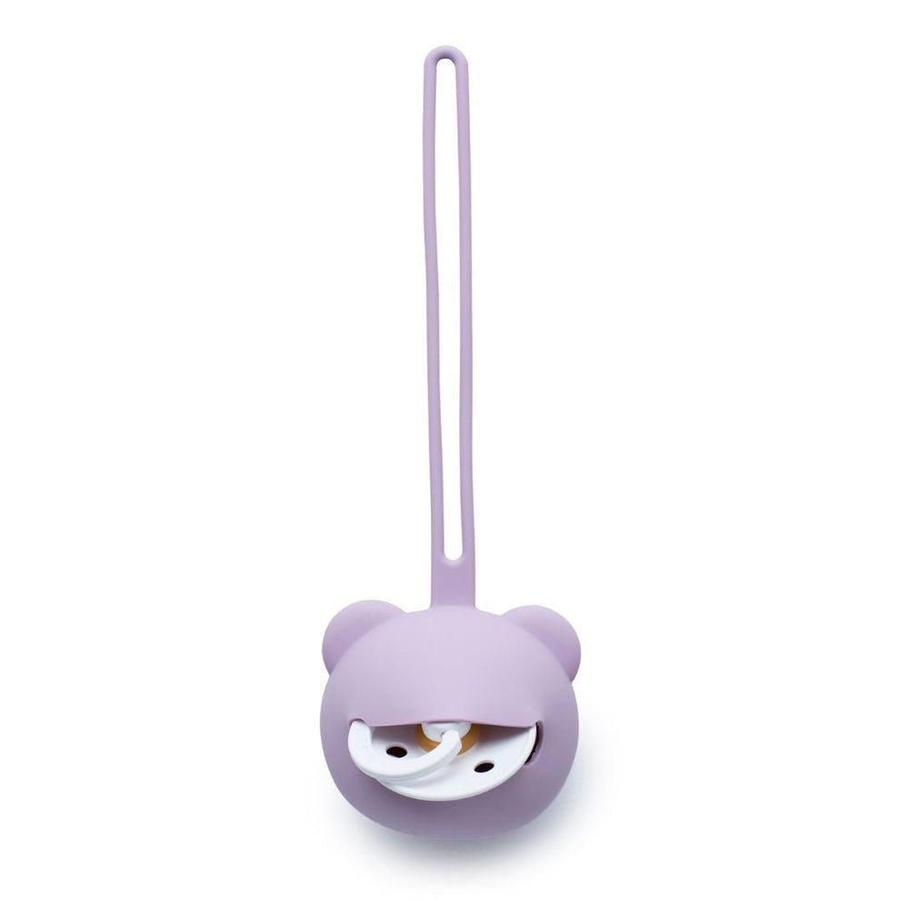 Bear Silicone Dummy Case Lilac
