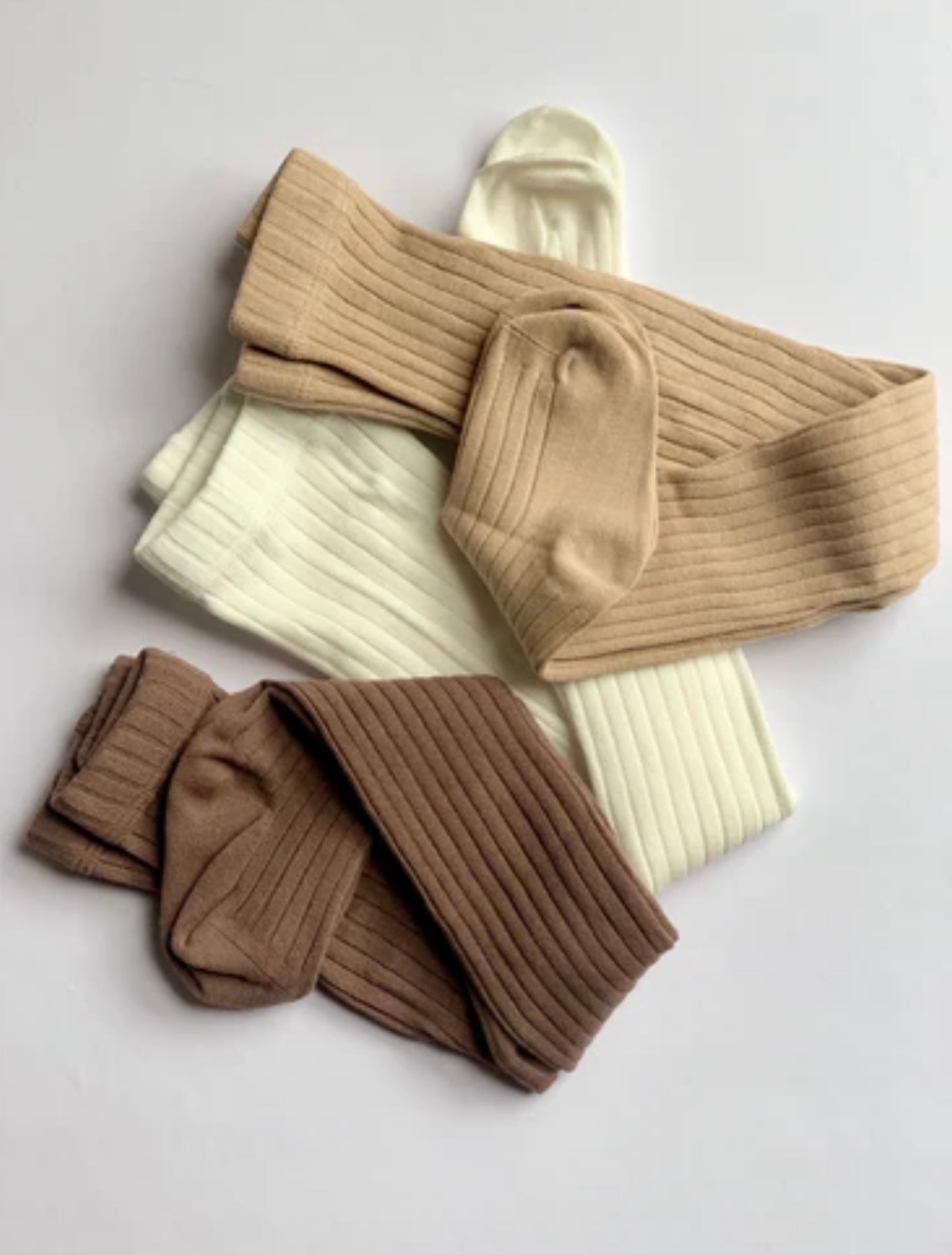 Ribbed Tights Mocha