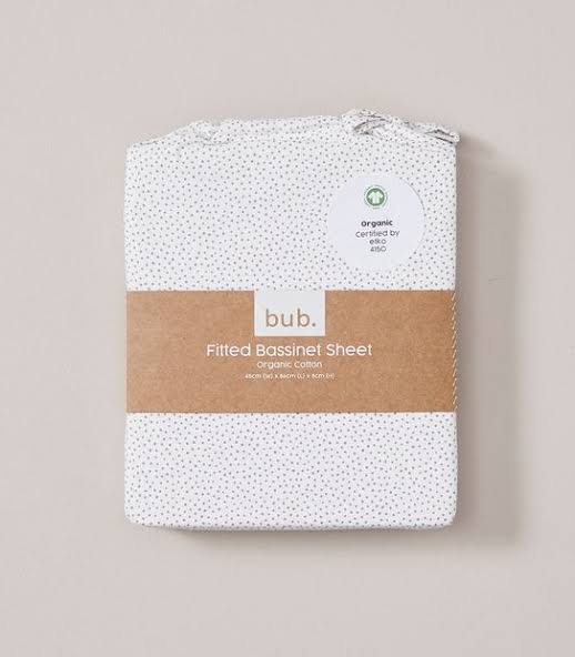 Fitted Bassinet Sheets Spots