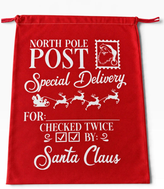 Personalised Christmas Santa Sack