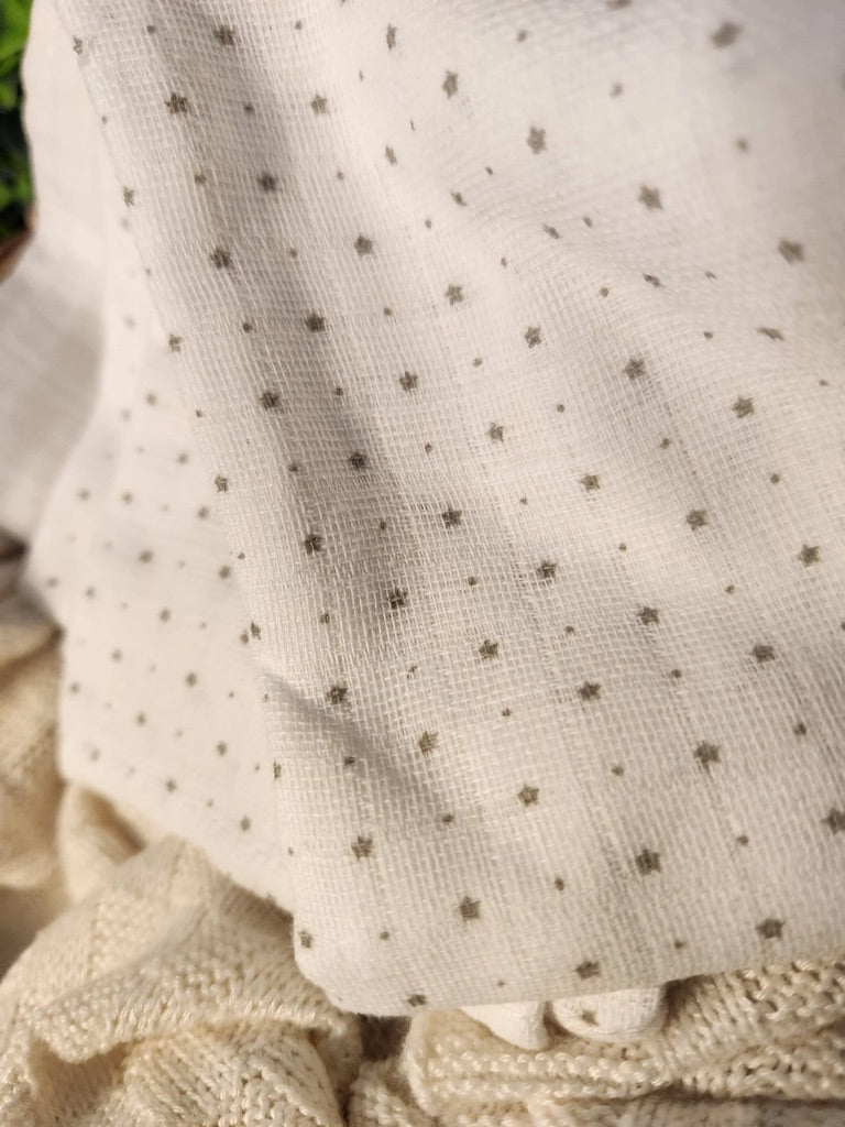 Three Pack Muslin Wraps Giraffe