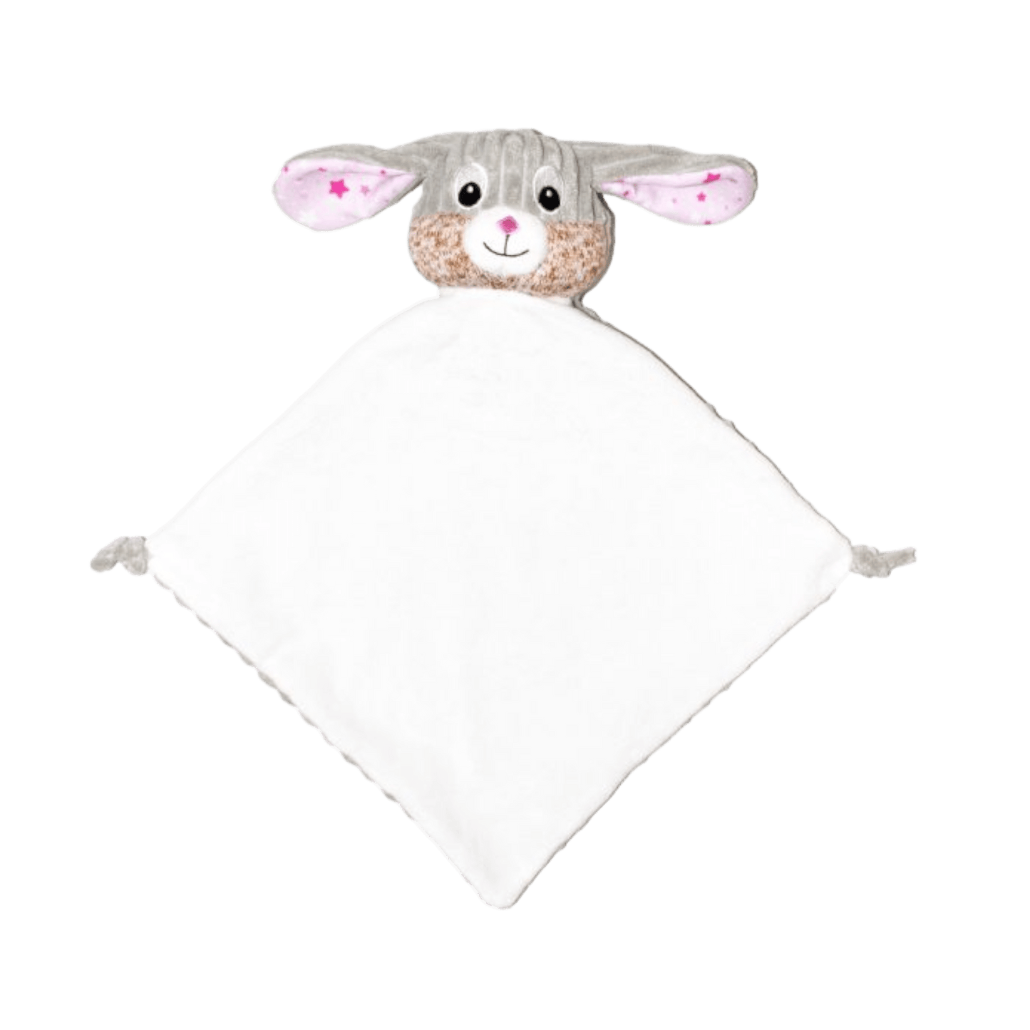 Cubbies Sensory Bunny Harlequin Bubblegum Comforter