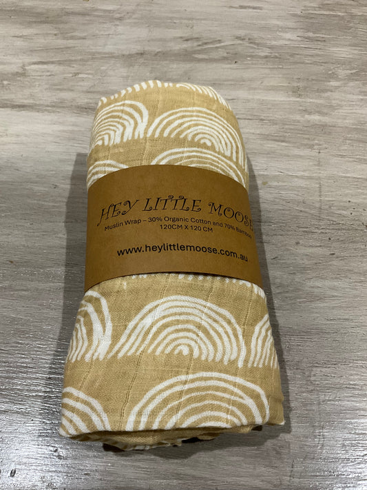 Muslin Wrap Beige Rainbows