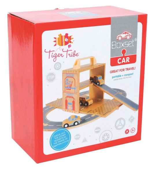 Wooden Travel Playset Cars