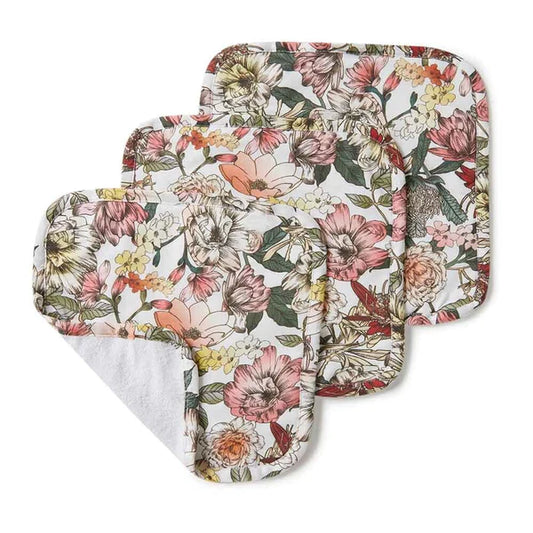 Wash cloths 3 pack Floral