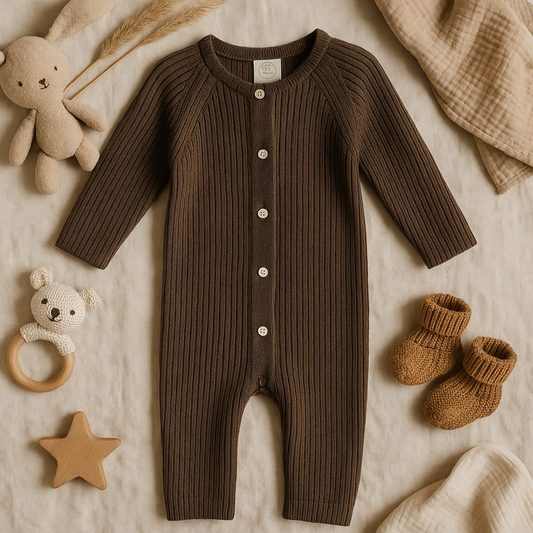 Knit Romper Brown Size 0