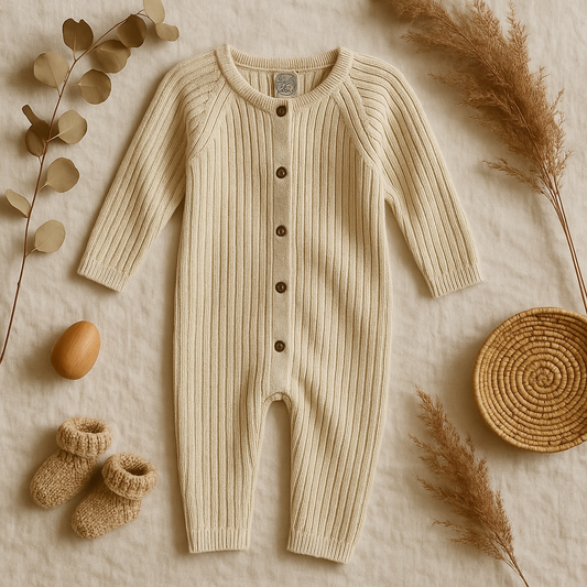 Knit Romper Cream Size 0