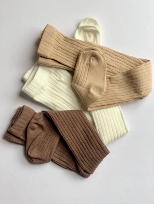 Ribbed Tights Mocha