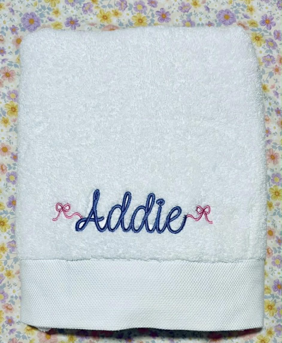 Personalised Embroidered Towels