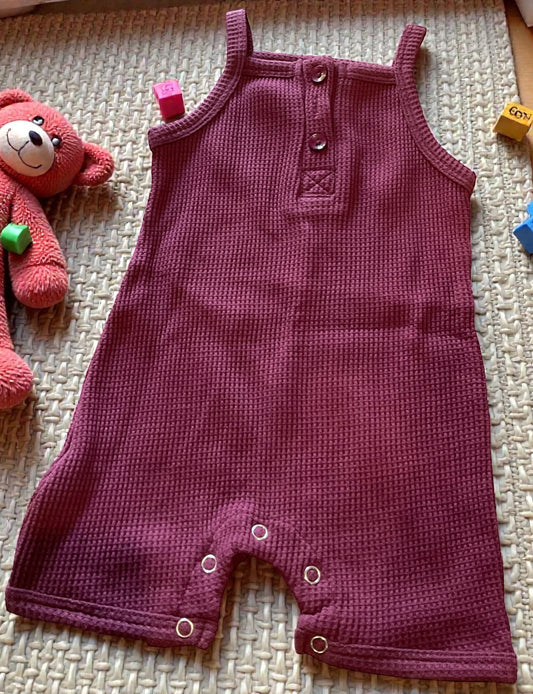 Sleveless Romper Maroon