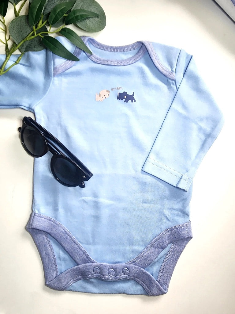Long Sleeve Lets Play Light Blue