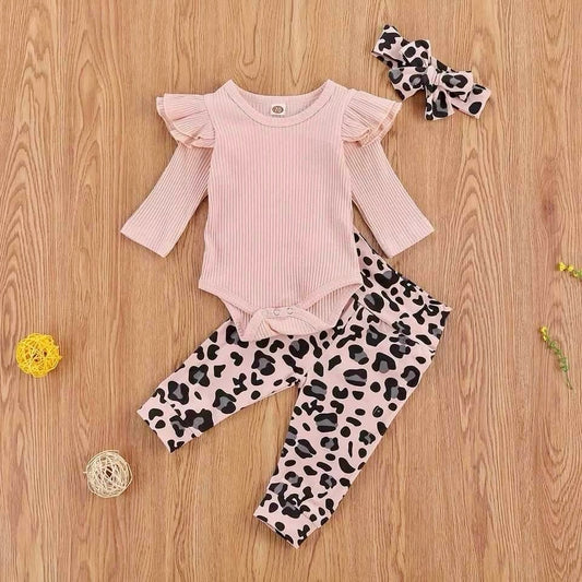 Lightweight Leopard 3-6 months Pink