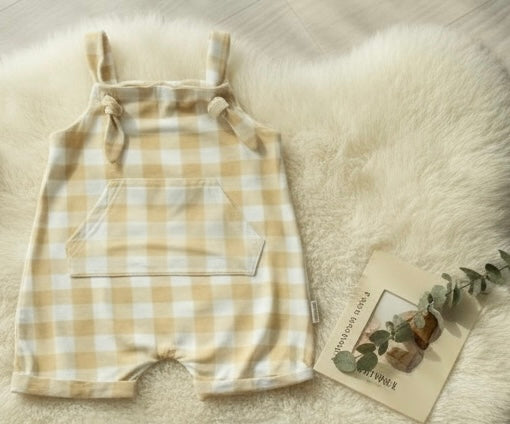 Bamboo Summer Romper Gingham