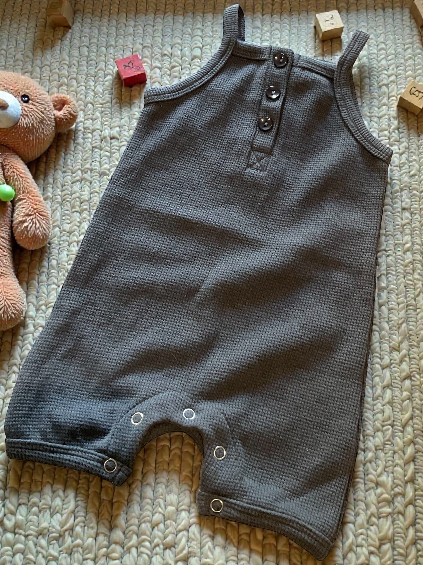 Sleveless Romper Blue Grey