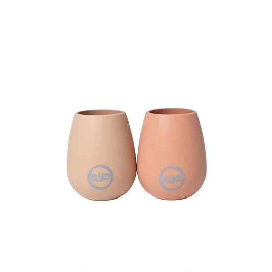 Silicone Tumblers 2 pack Muted and Apricot