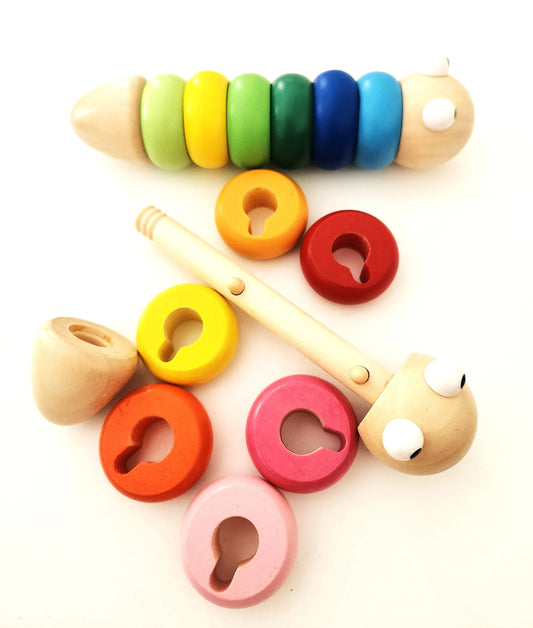 Wooden Take Apart Worm