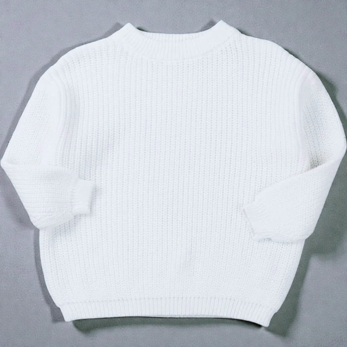 Knit Jumper 0-3 months White