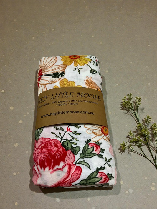 Muslin Wrap Floral 1