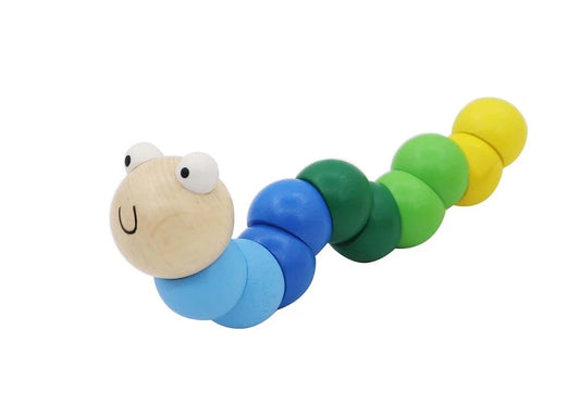 Wooden jointed Wriggly Worm